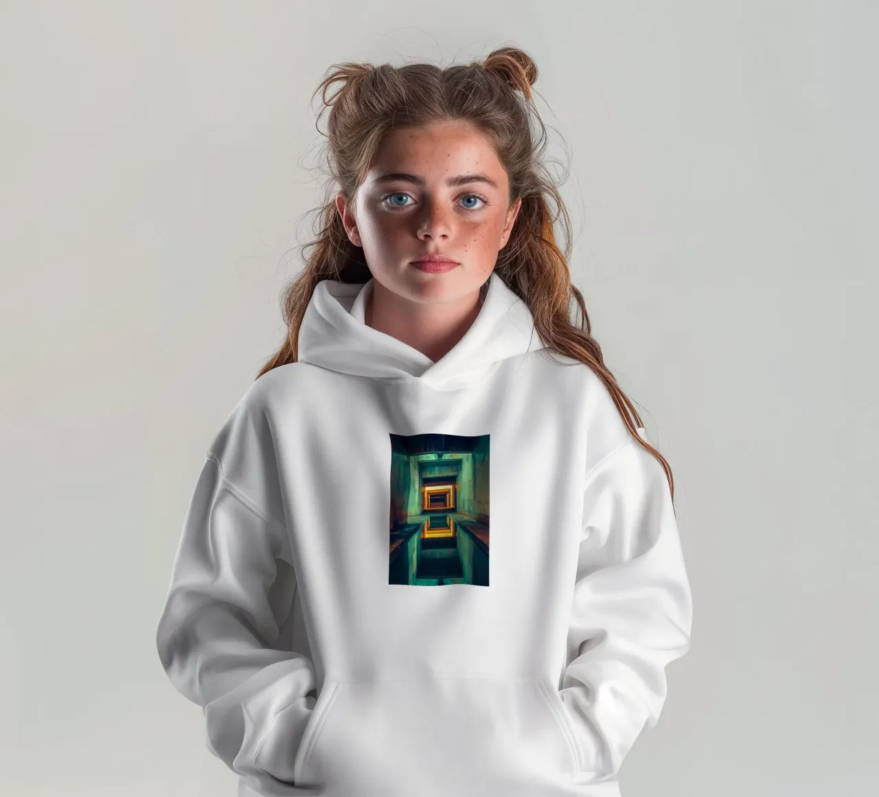 El Infinito de Katmandú: Viaje a través de un laberinto visual sudadera con capucha para niño de By Night