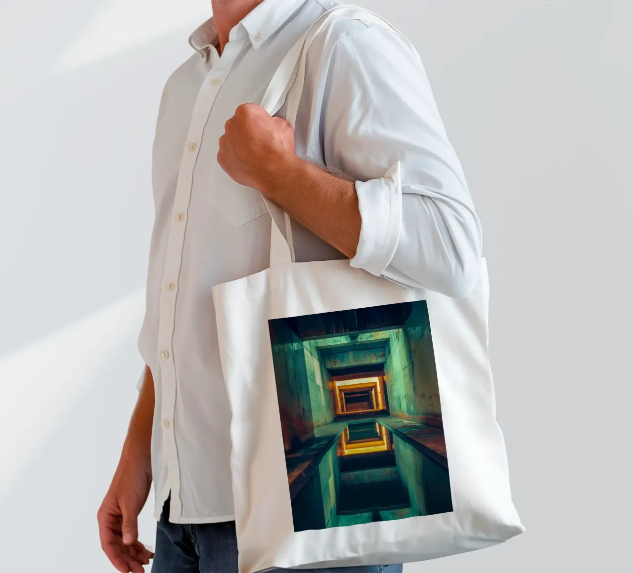 The Infinite of Kathmandu: Journey through a visual labyrinth tote bag by By Night