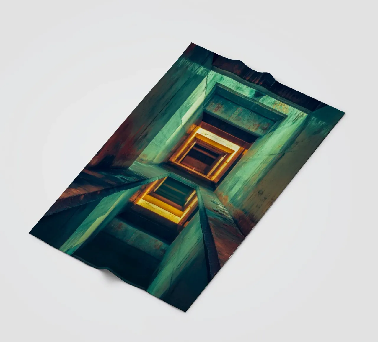 The Infinite of Kathmandu: Journey through a visual labyrinth fleece blanket by By Night