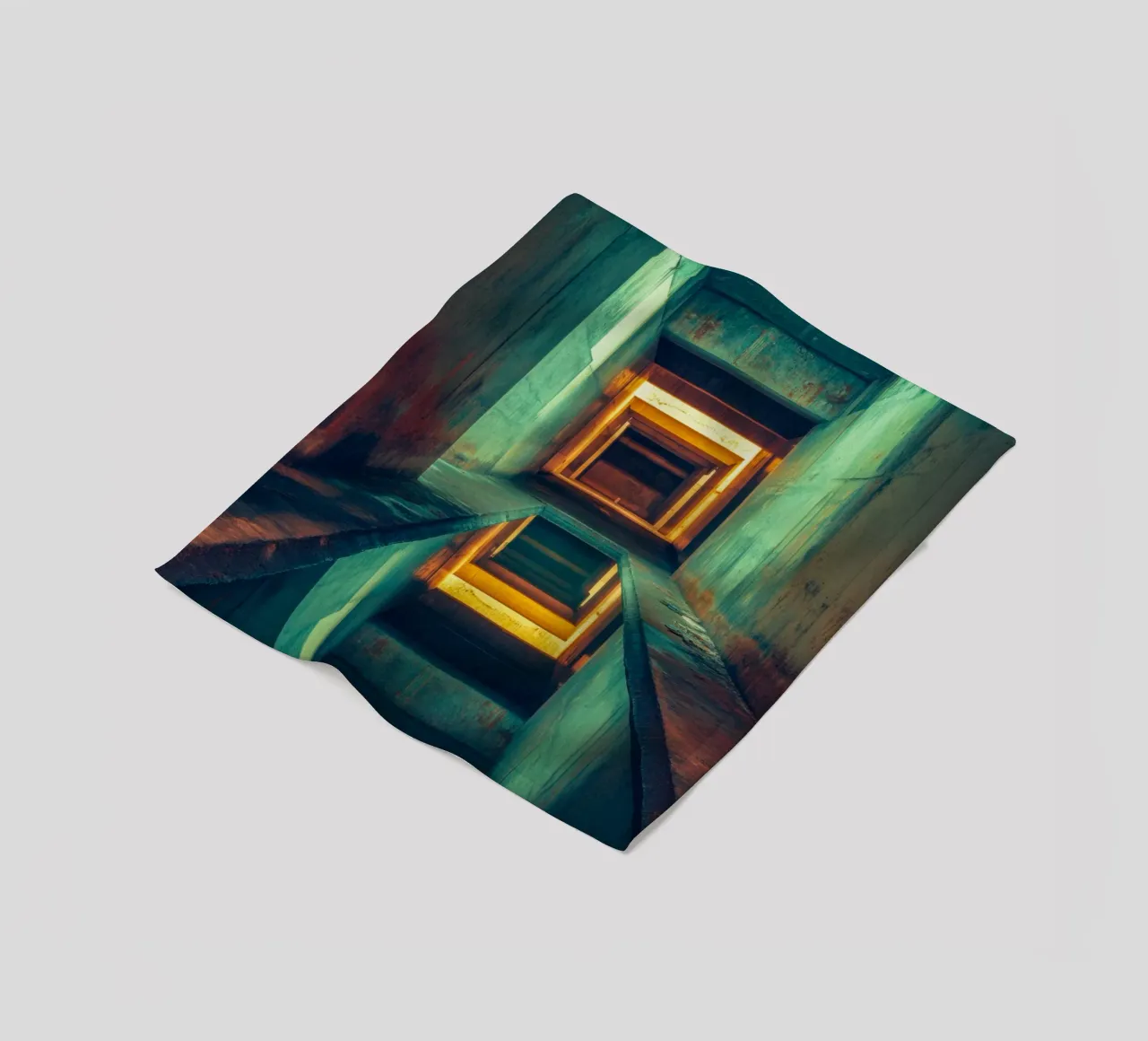 The Infinite of Kathmandu: Journey through a visual labyrinth fleece blanket by By Night