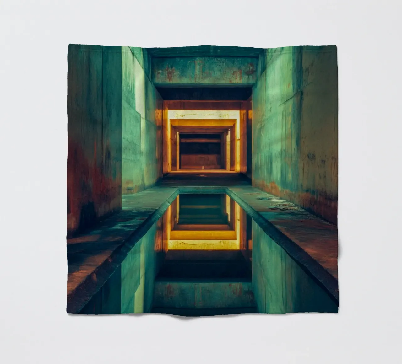 The Infinite of Kathmandu: Journey through a visual labyrinth fleece blanket by By Night