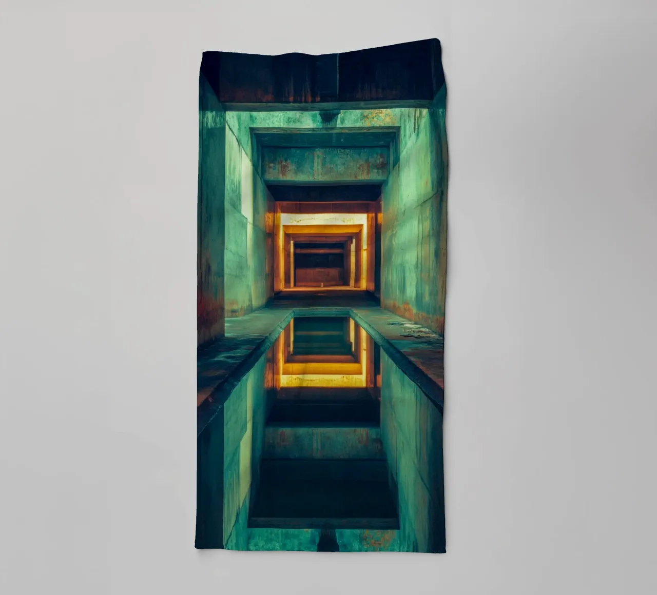 The Infinite of Kathmandu: Journey through a visual labyrinth towel by By Night
