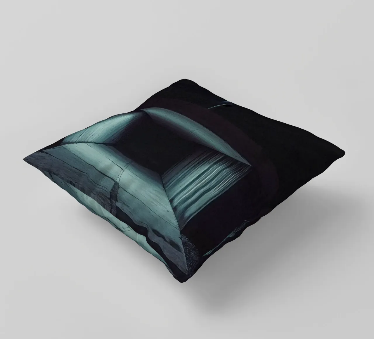 Dark Kathmandu: The charm of a tunnel under the moon decorative cushion by By Night