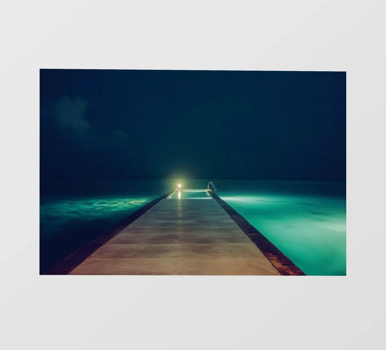 Immersioni nel silenzio - Maldive notturne telo in pvc da By Night