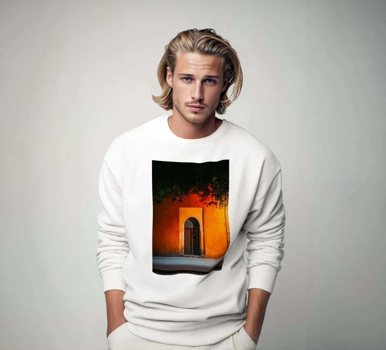 Mystical gateway to Marrakech at sunset sweatshirt by By Night