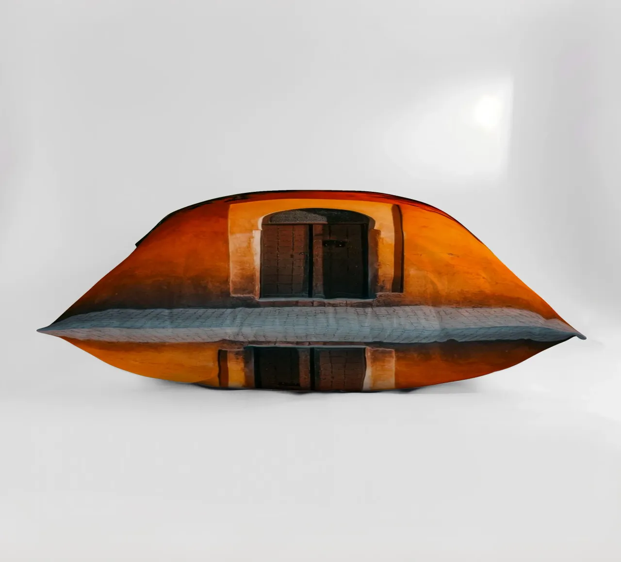 Mystical gateway to Marrakech at sunset decorative cushion by By Night