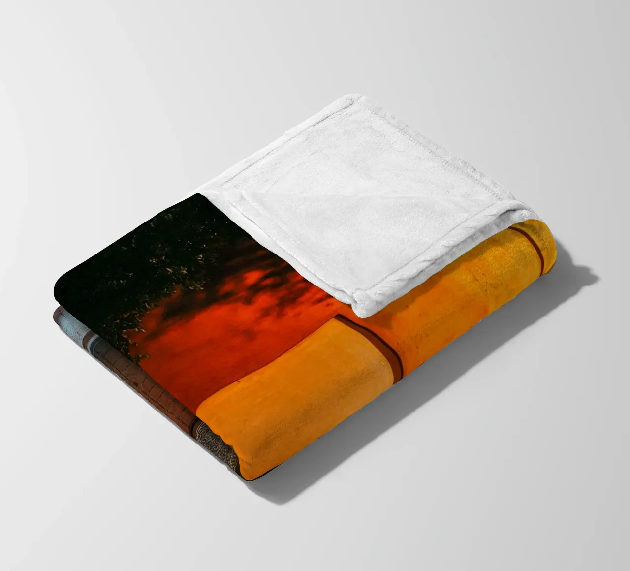 Mystical gateway to Marrakech at sunset fleece blanket by By Night