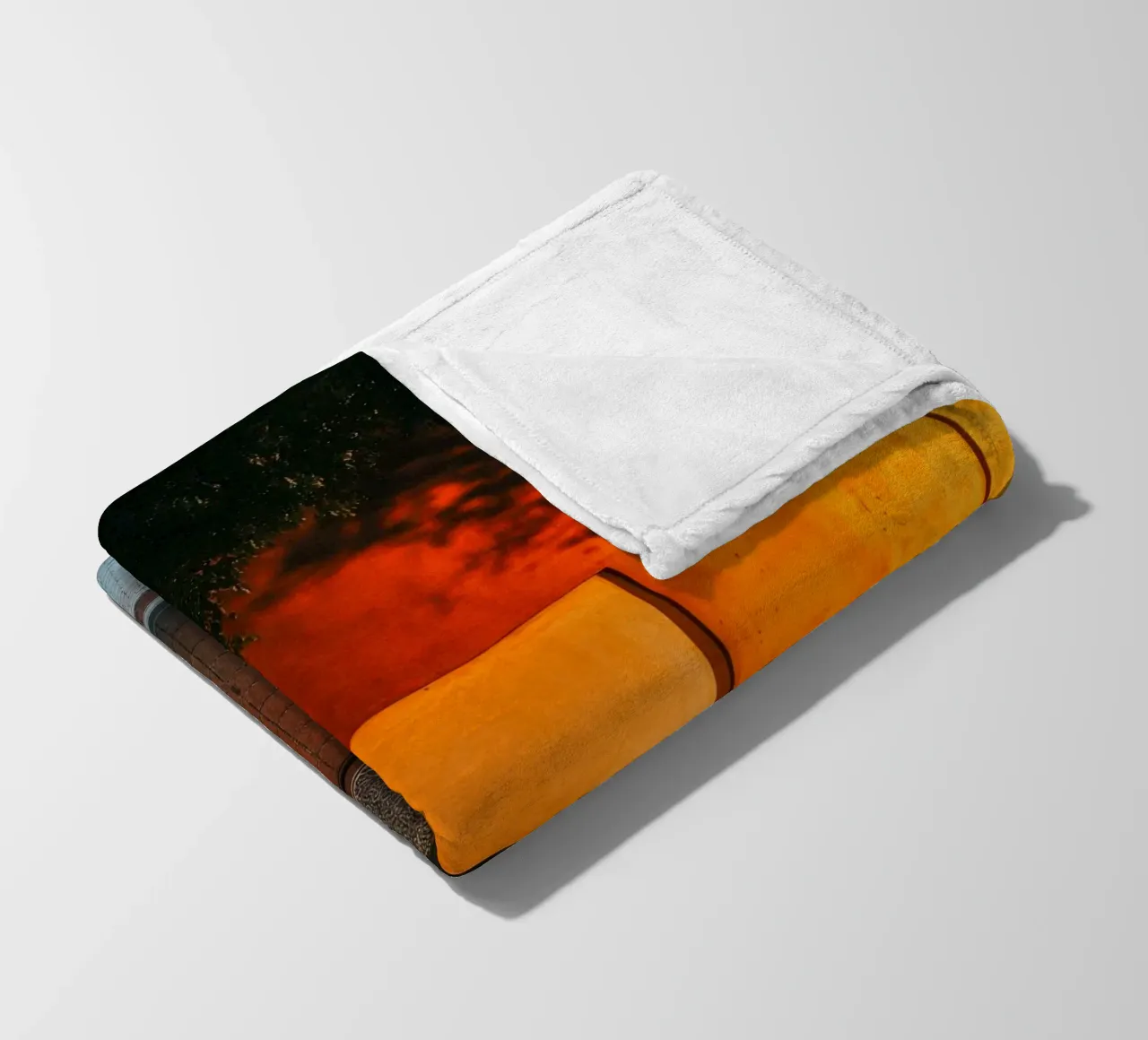 Mystical gateway to Marrakech at sunset fleece blanket by By Night