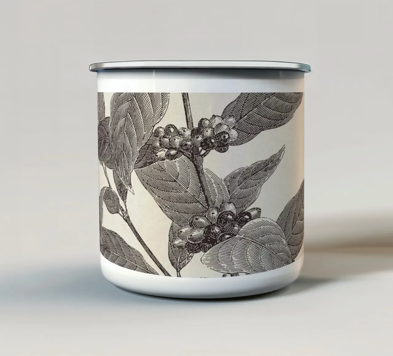 Coffee Branch Sketch no. 2 tazza in smalto da apoloprints