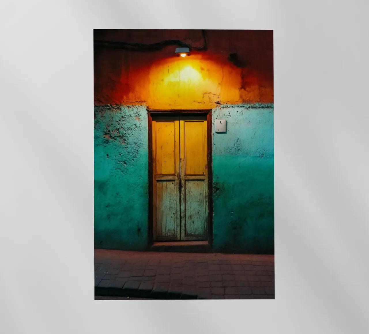 Il fascino autentico delle stradine di Marrakech pellicola backlit da By Night