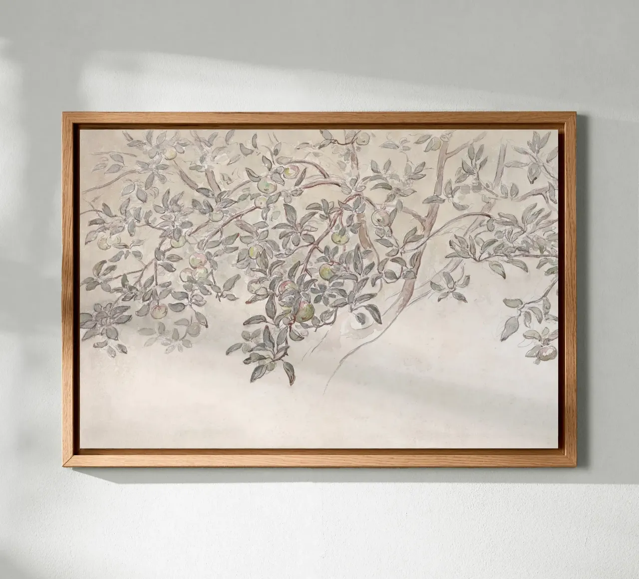 Apple Tree Watercolor alluminio dibond da apoloprints