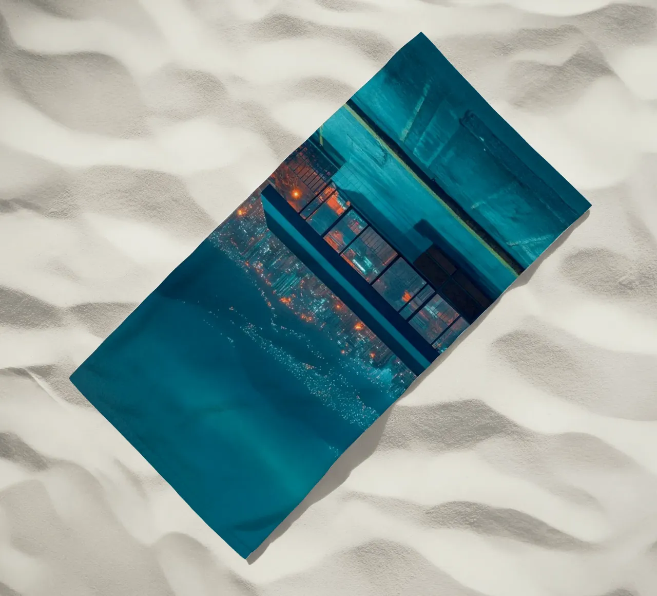 Medellín, the silence of the heights beach towel by By Night