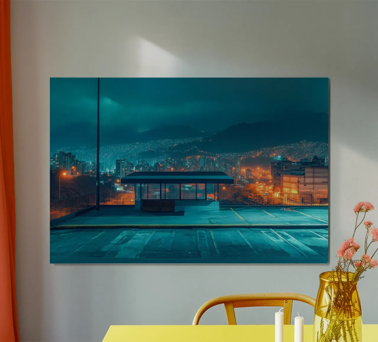 Medellín, il silenzio delle alture poster con telaio in alluminio da By Night