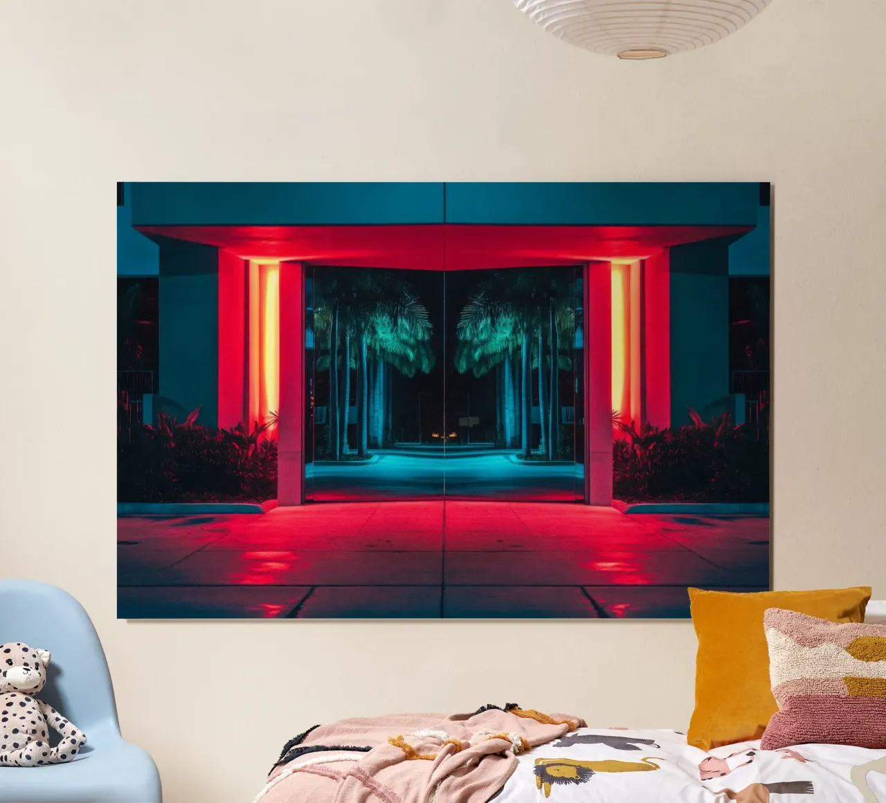 Riflessione tropicale: Miami e i suoi giochi di luce carta hahnemühle da By Night
