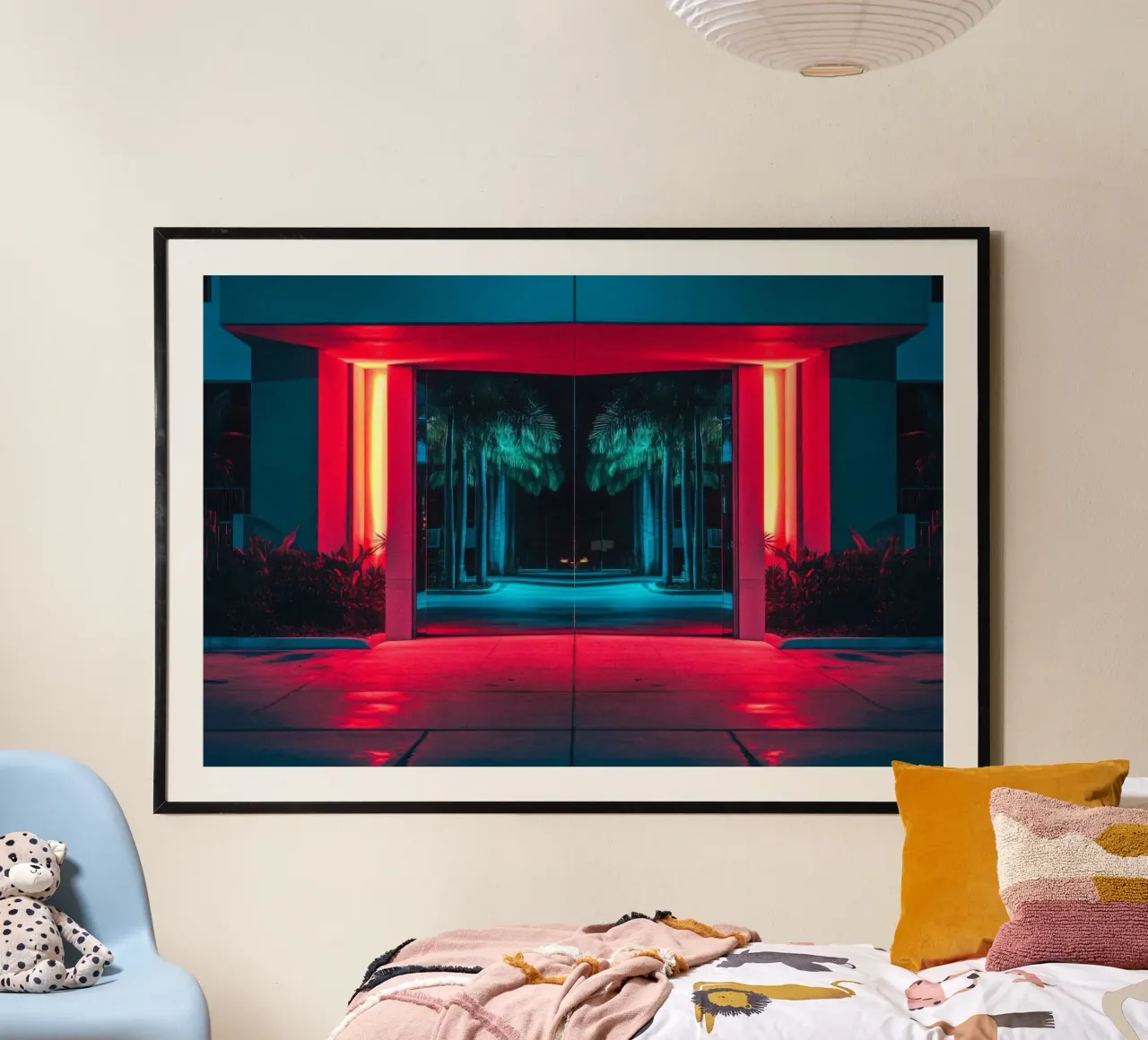 Riflessione tropicale: Miami e i suoi giochi di luce carta hahnemühle da By Night