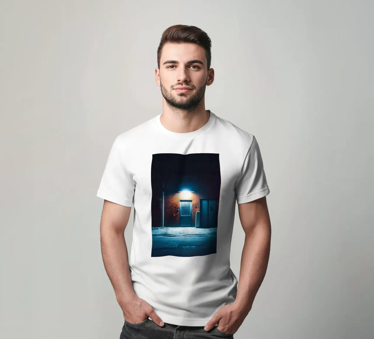 Illuminated Gate in Beijing: The Art of Simplicity t-shirt by By Night
