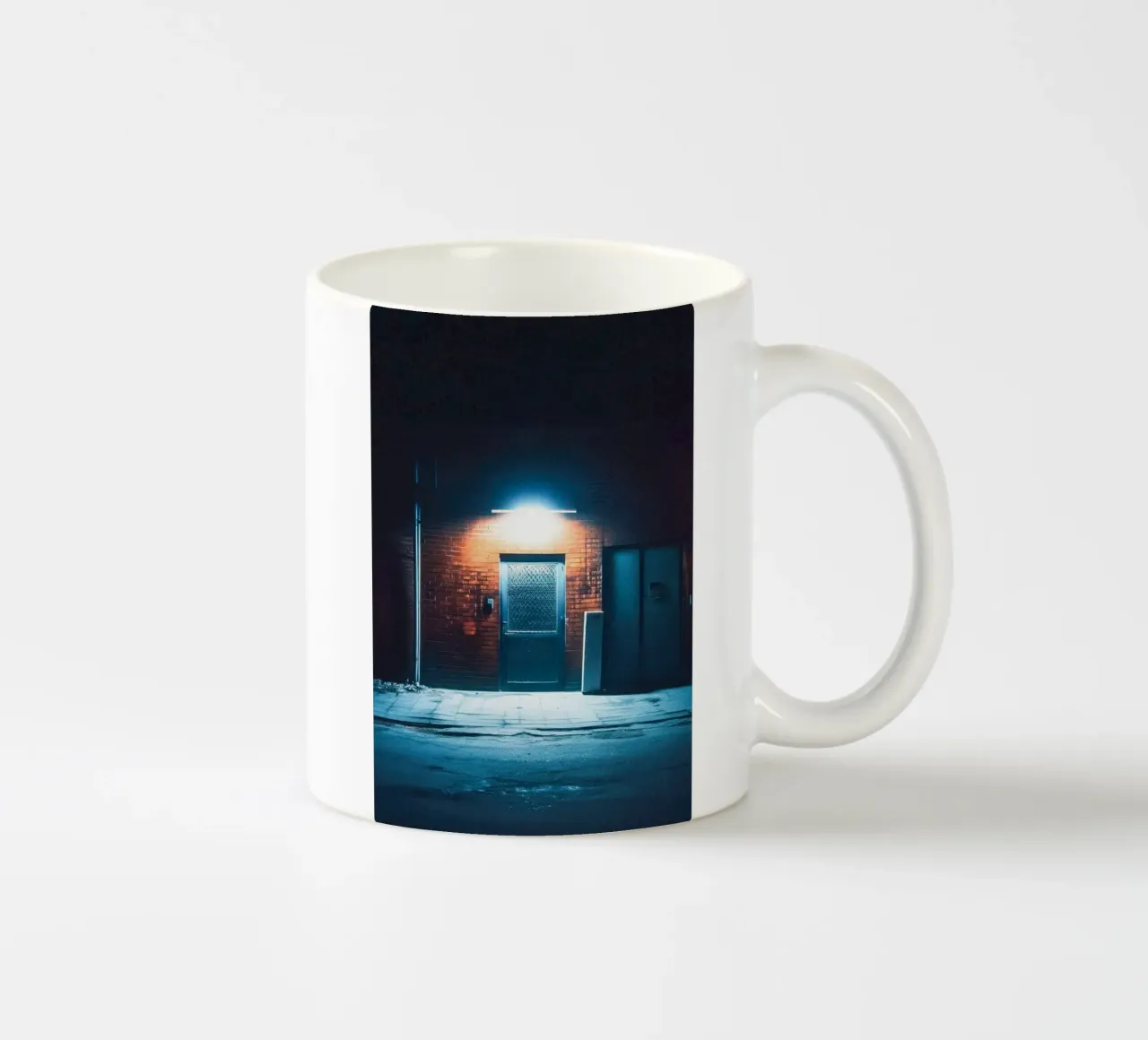 Illuminated Gate in Beijing: The Art of Simplicity ceramic mug by By Night