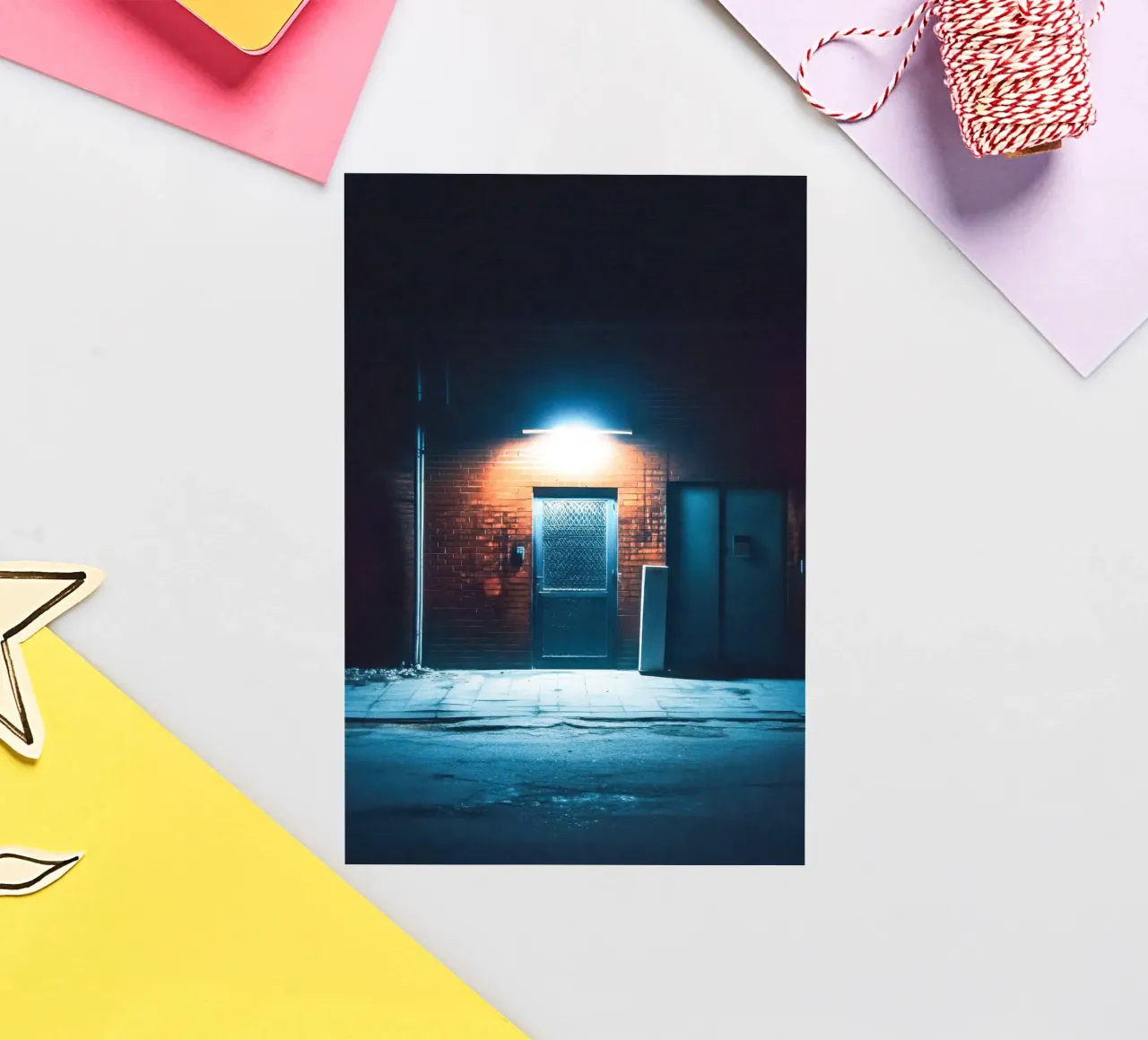Illuminated Gate in Beijing: The Art of Simplicity sticker by By Night