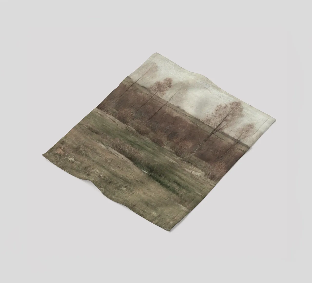 Moody Autumn Landscape coperta in pile da apoloprints