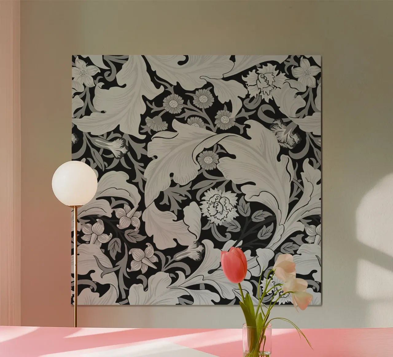 William Morris floreale poster con telaio in alluminio da William Store
