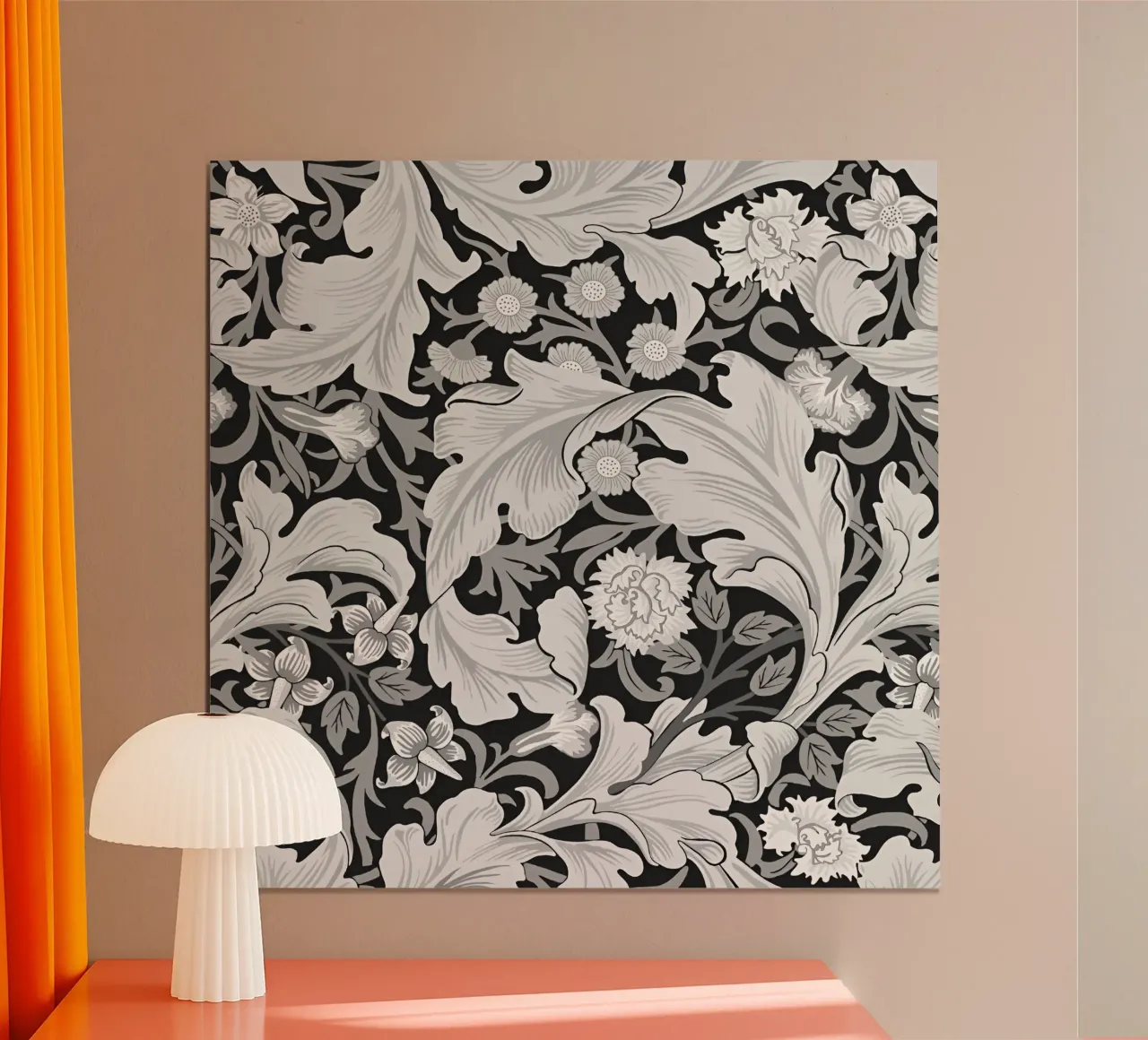 William Morris - Floreale poster con telaio in legno da William Store
