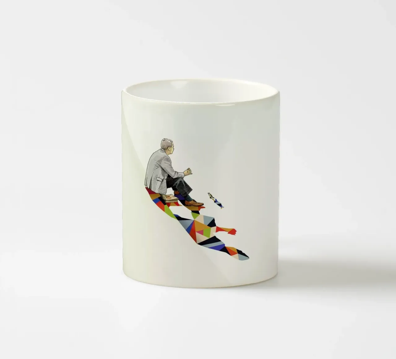 Walking Shadow - Lunch tazza in ceramica da Jason Ratliff