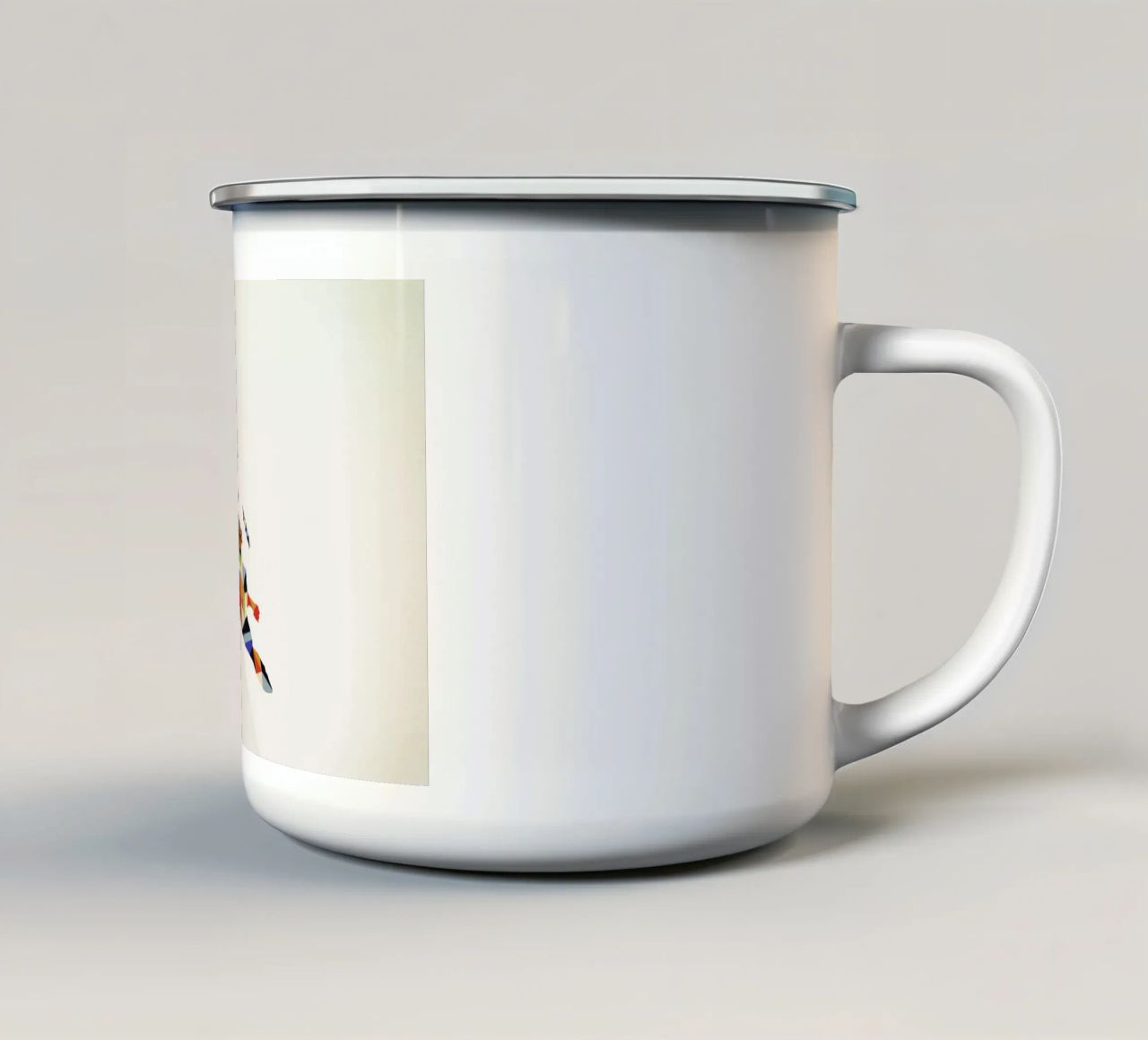 Walking Shadow - Lunch tazza in smalto da Jason Ratliff