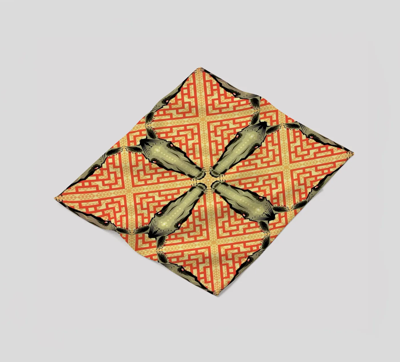 Horse Pattern Fleecedecke von Chobopop