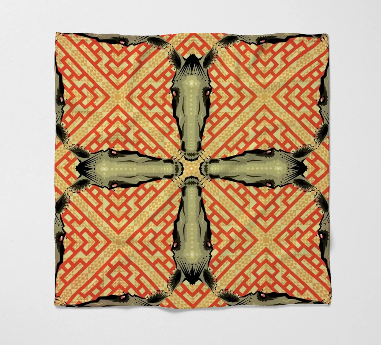 Horse Pattern fleecedeken van Chobopop