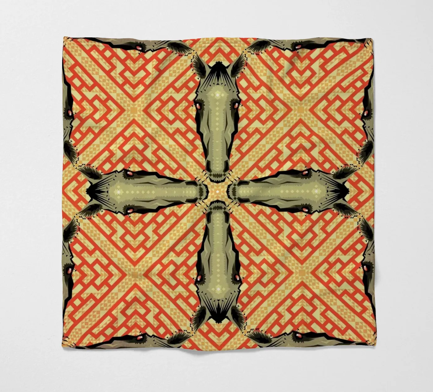 Horse Pattern Fleecedecke von Chobopop