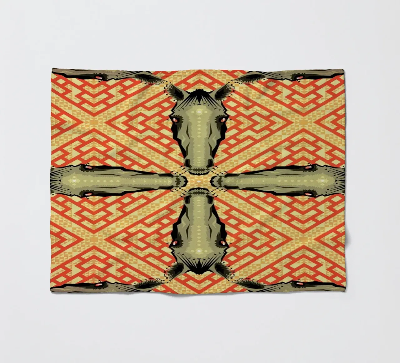 Horse Pattern fleecedeken van Chobopop