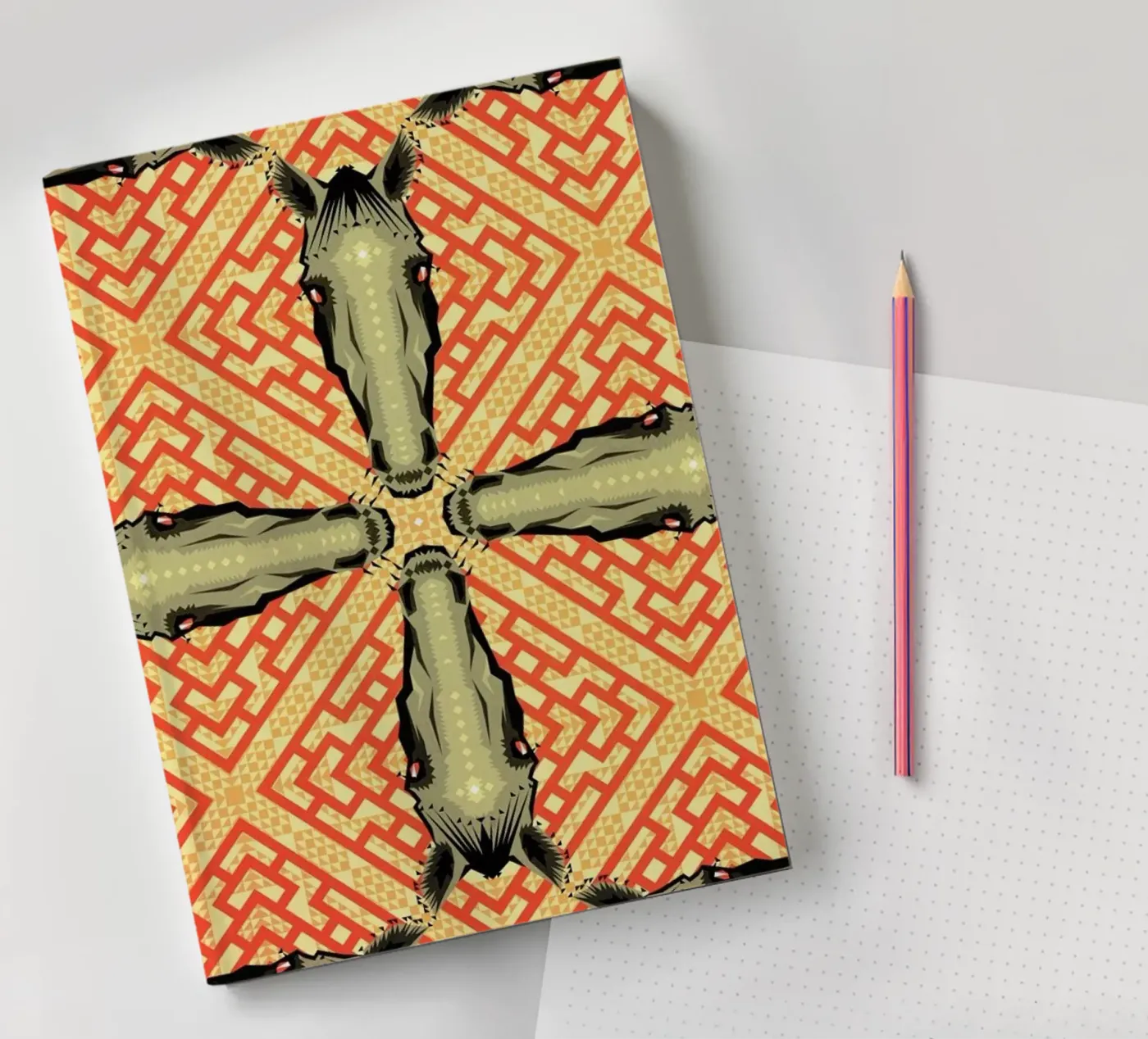 Horse Pattern notebook by Chobopop