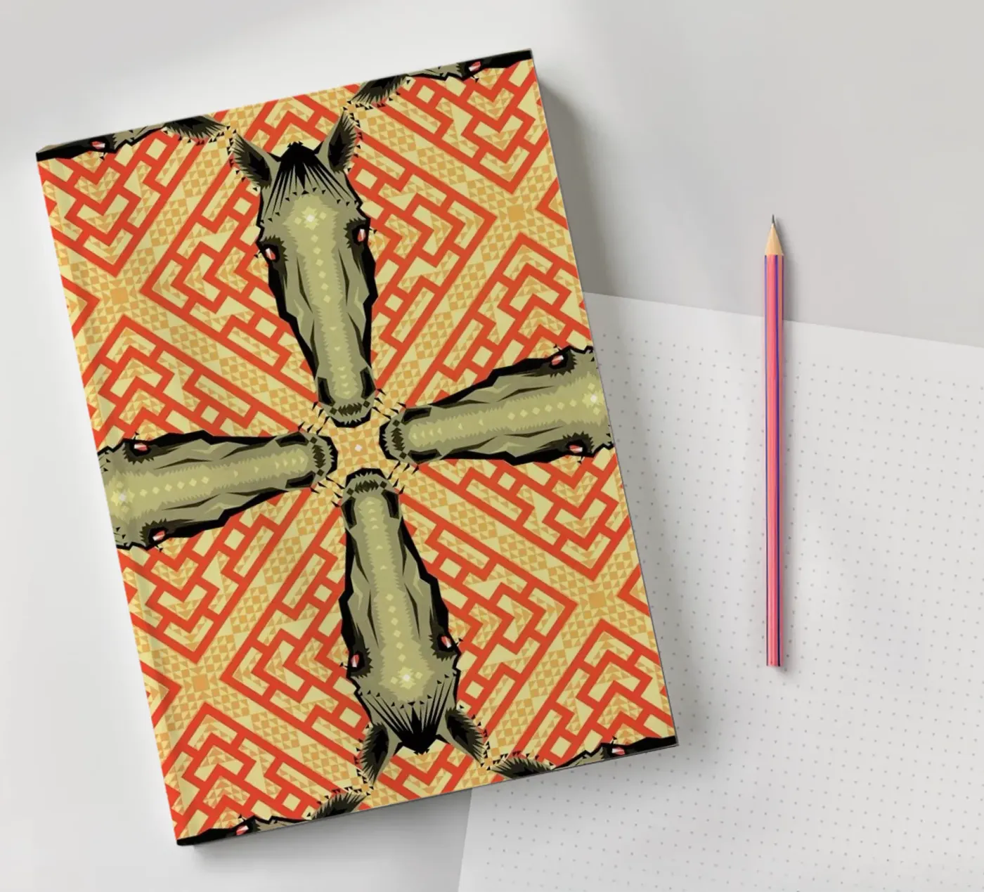 Horse Pattern notebook by Chobopop
