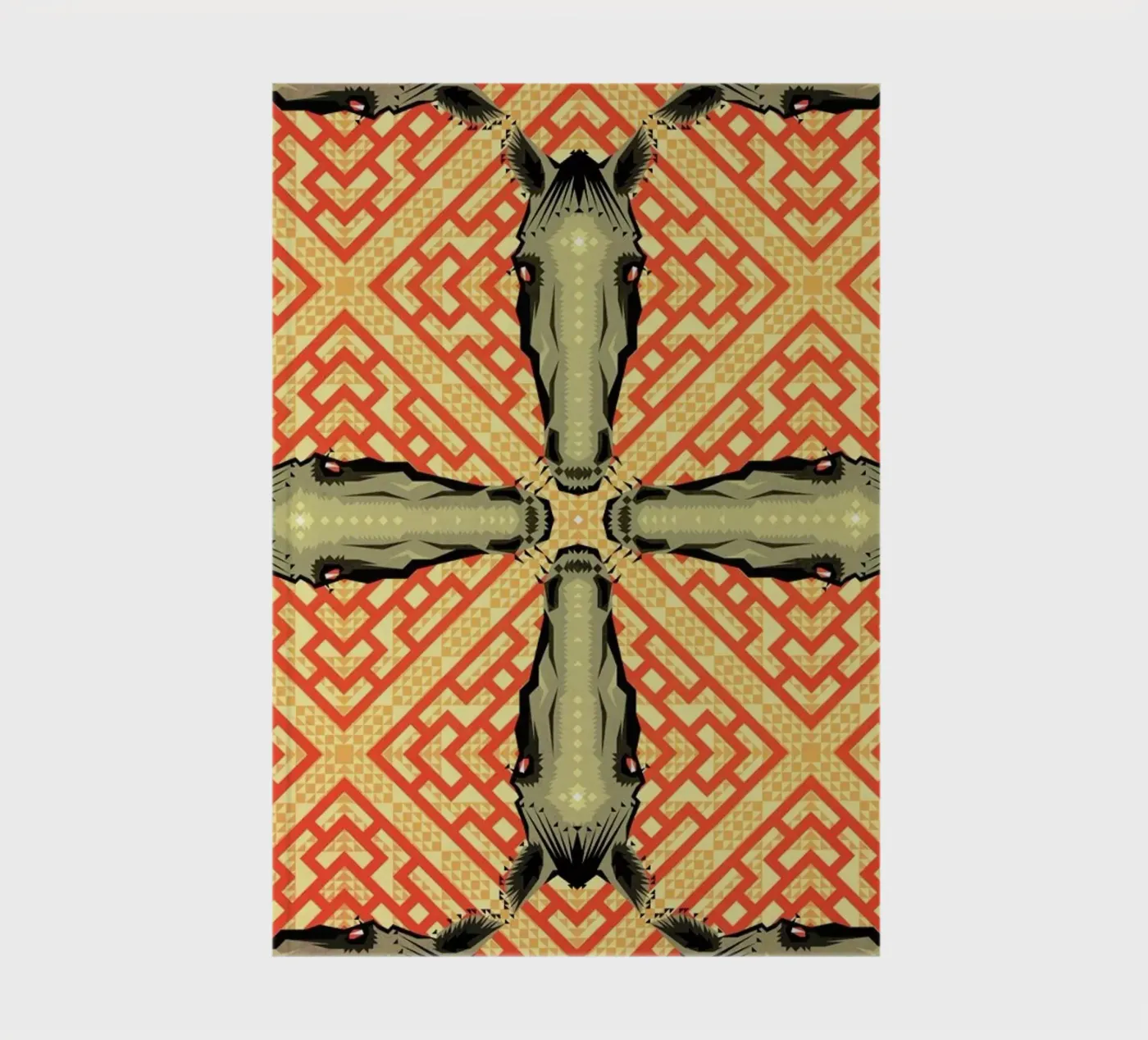 Horse Pattern notebook by Chobopop