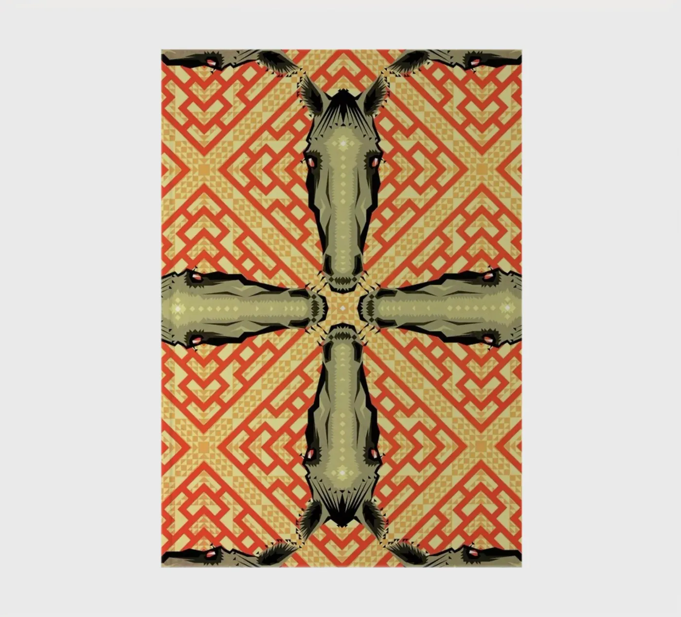 Horse Pattern notebook by Chobopop