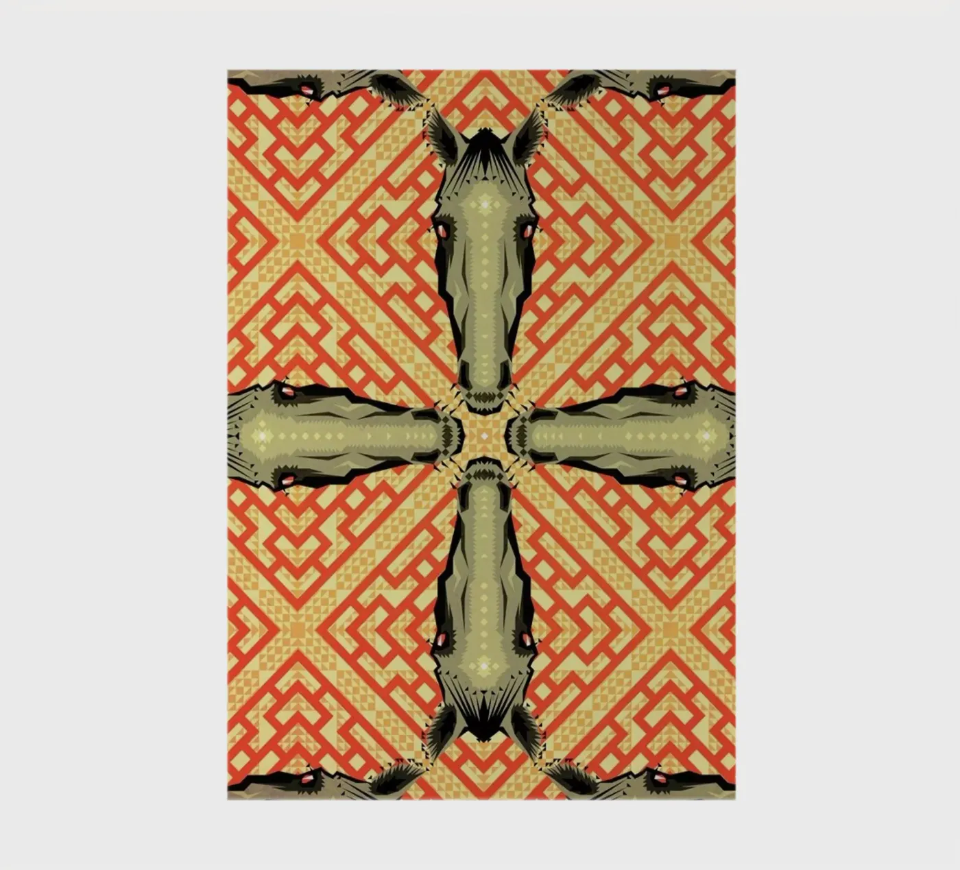 Horse Pattern notebook by Chobopop