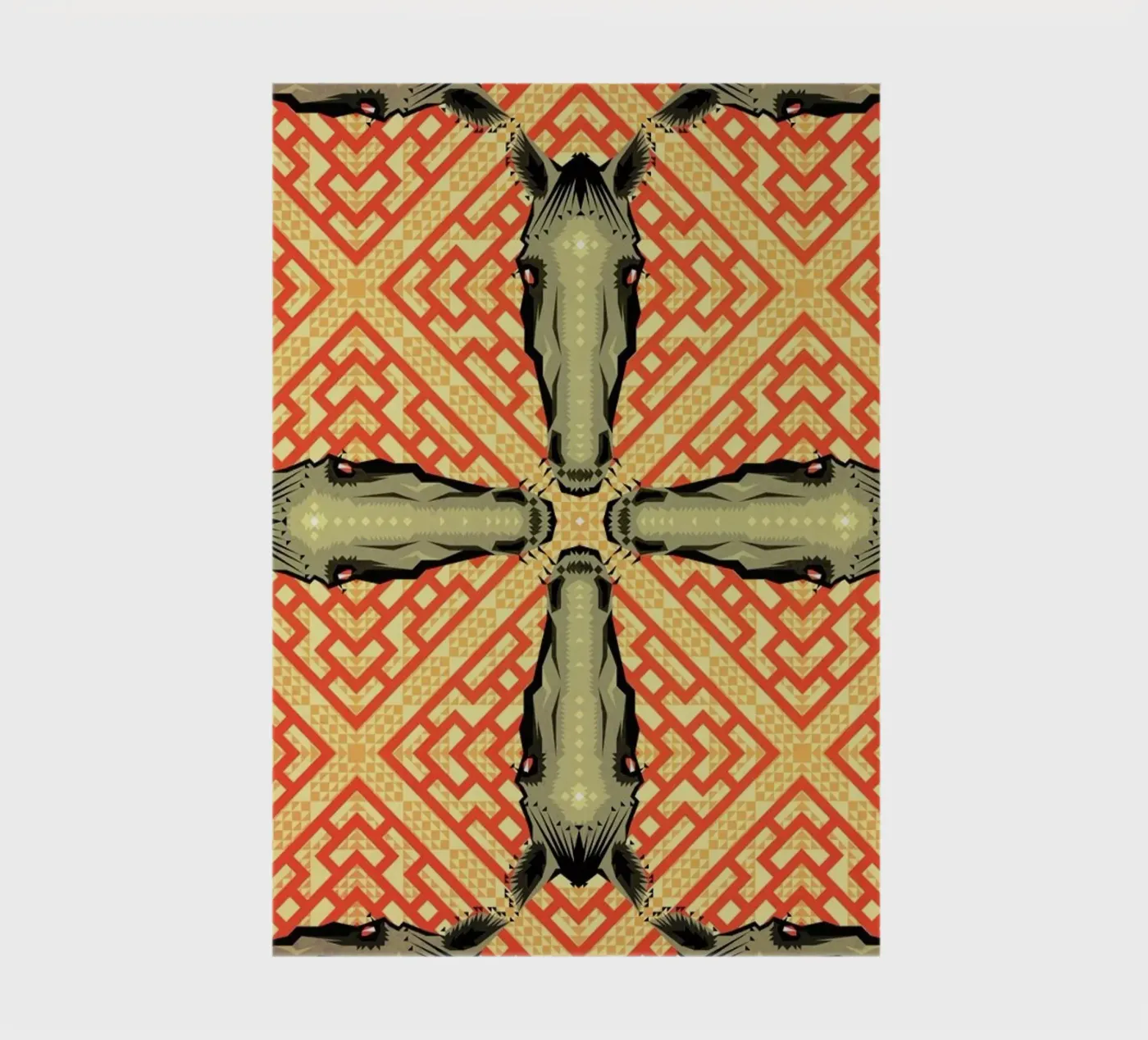 Horse Pattern notebook by Chobopop