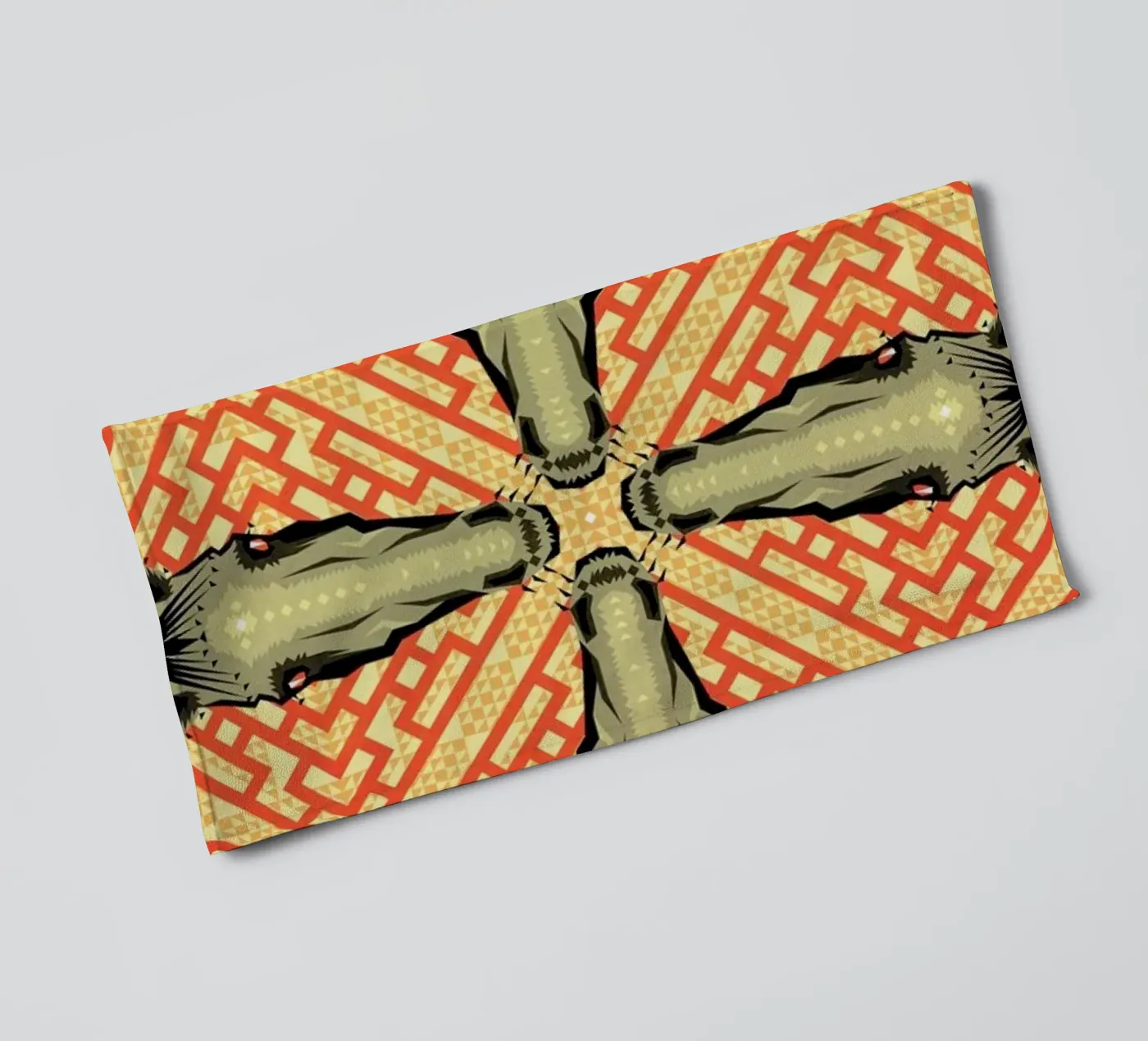 Horse Pattern badhanddoek van Chobopop