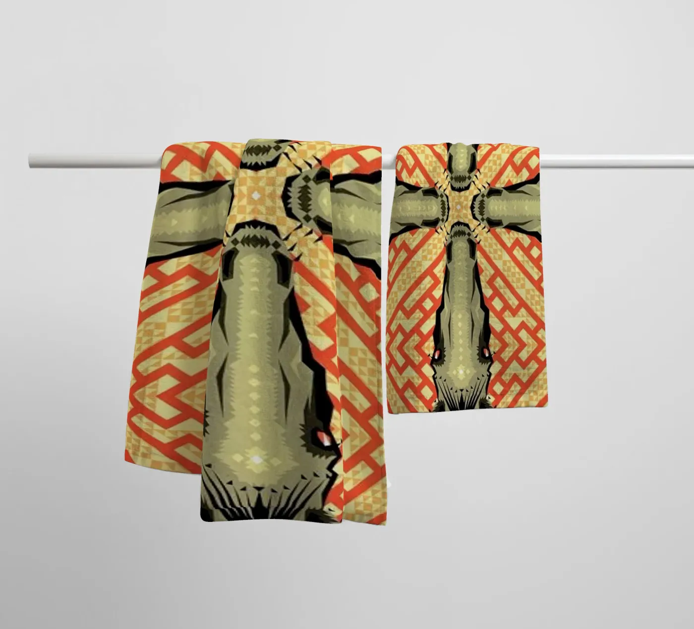 Horse Pattern badhanddoek van Chobopop