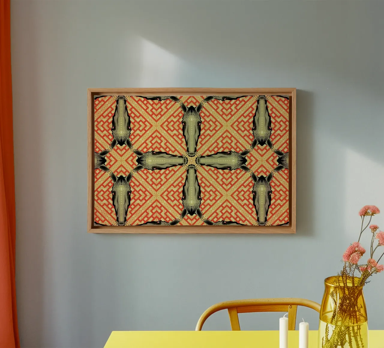 Horse Pattern canvas by Chobopop