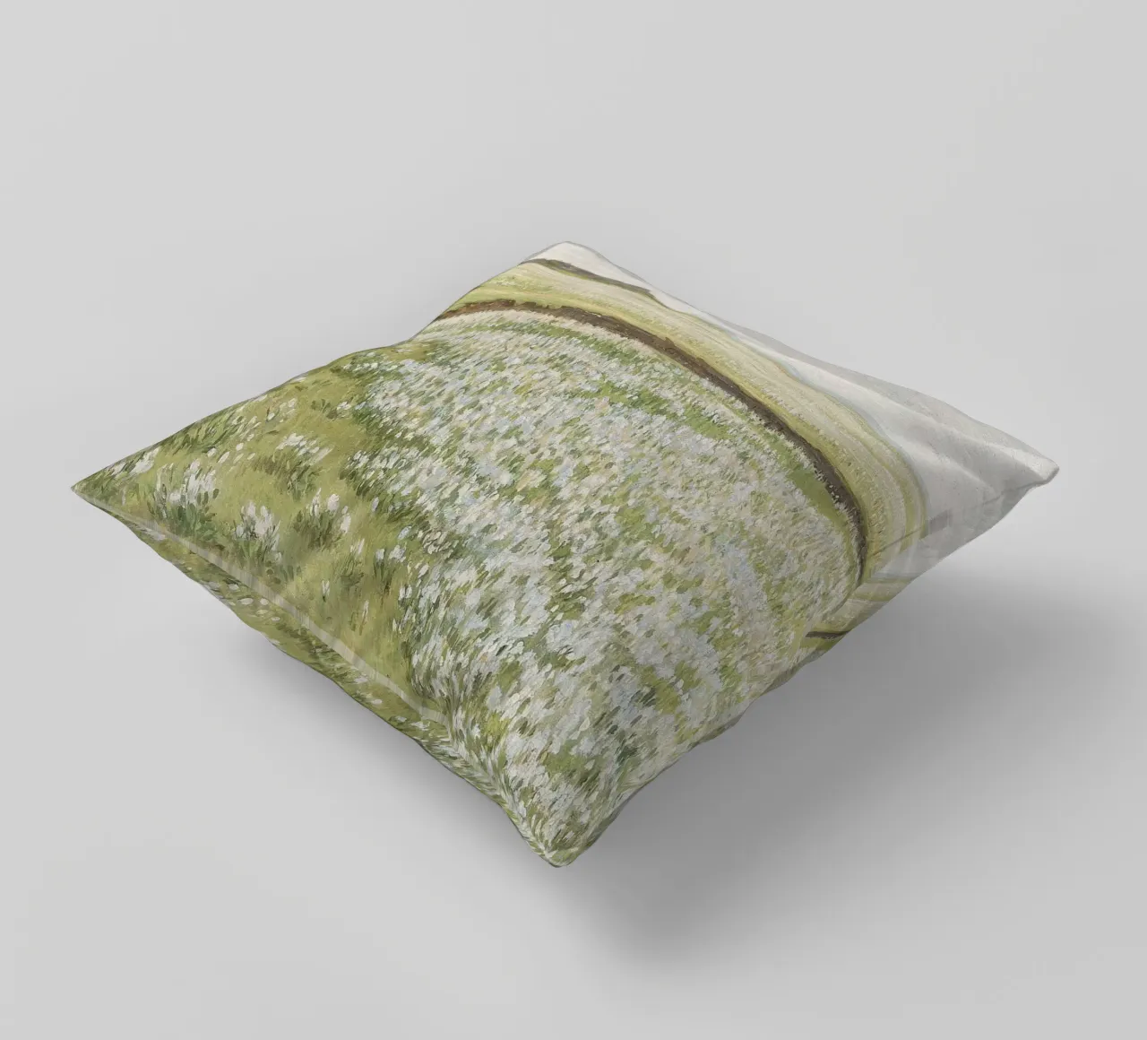 Spring Meadow Landscape cuscino da apoloprints