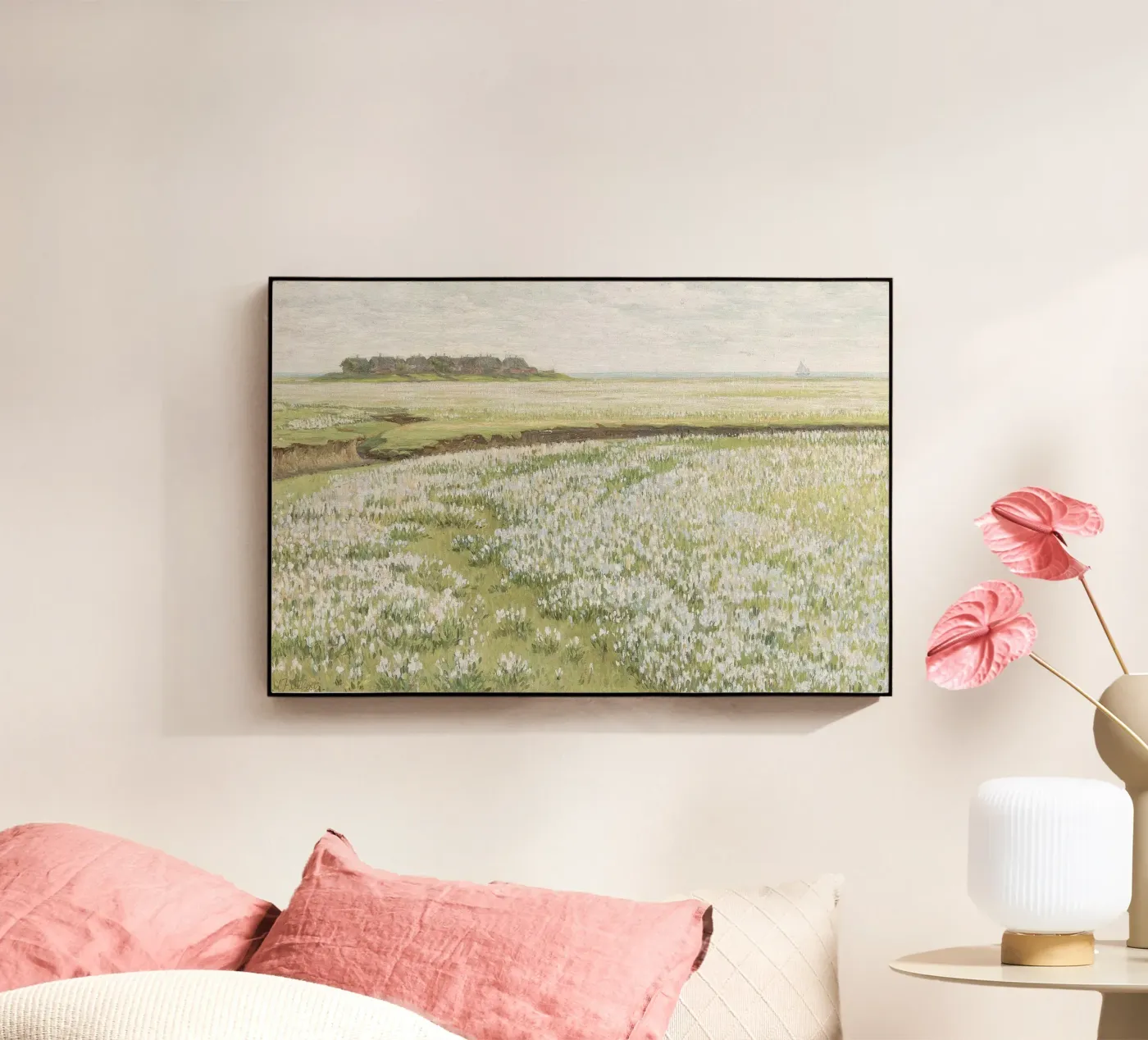 Spring Meadow Landscape plexiglass da Apolo Prints