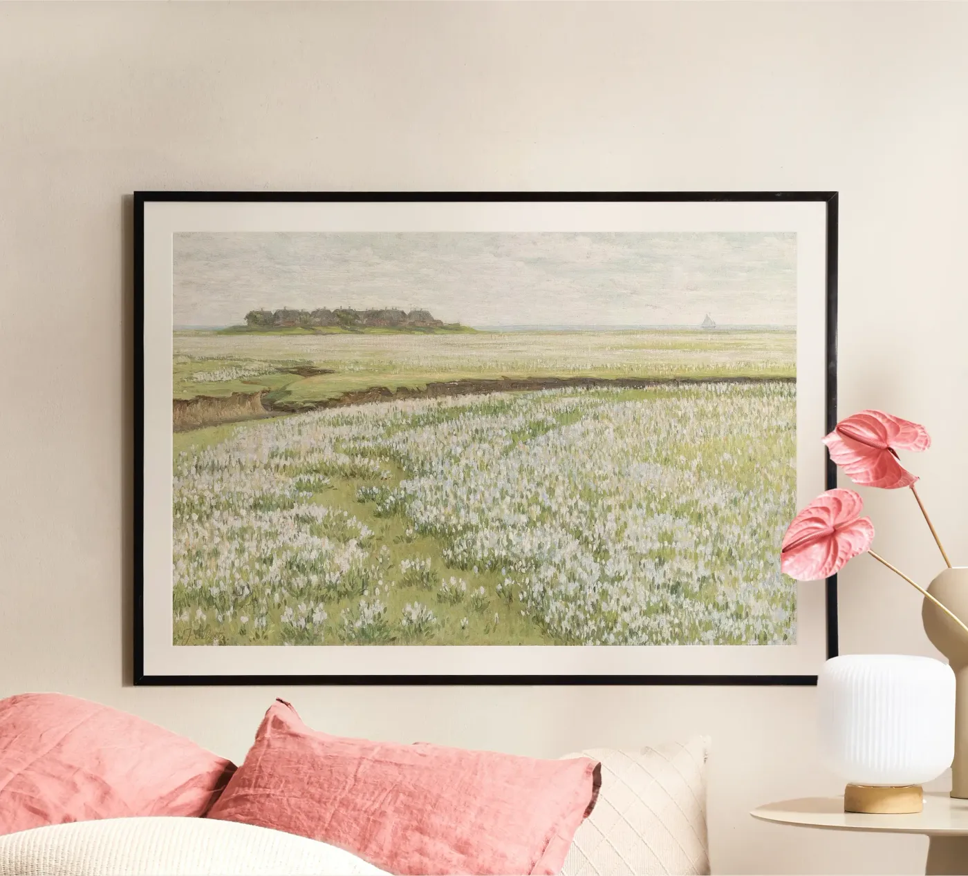 Spring Meadow Landscape poster by Apolo Prints