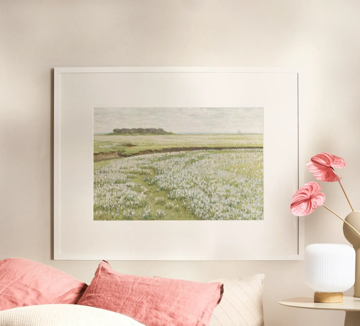 Spring Meadow Landscape poster by Apolo Prints