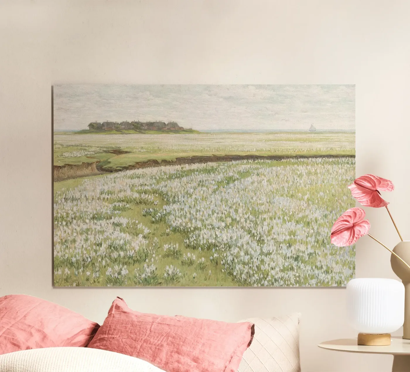 Spring Meadow Landscape poster by Apolo Prints