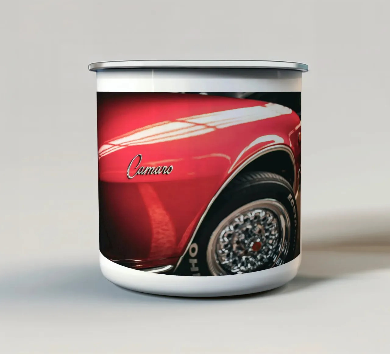 Camaro tazza in smalto da Flo Klein