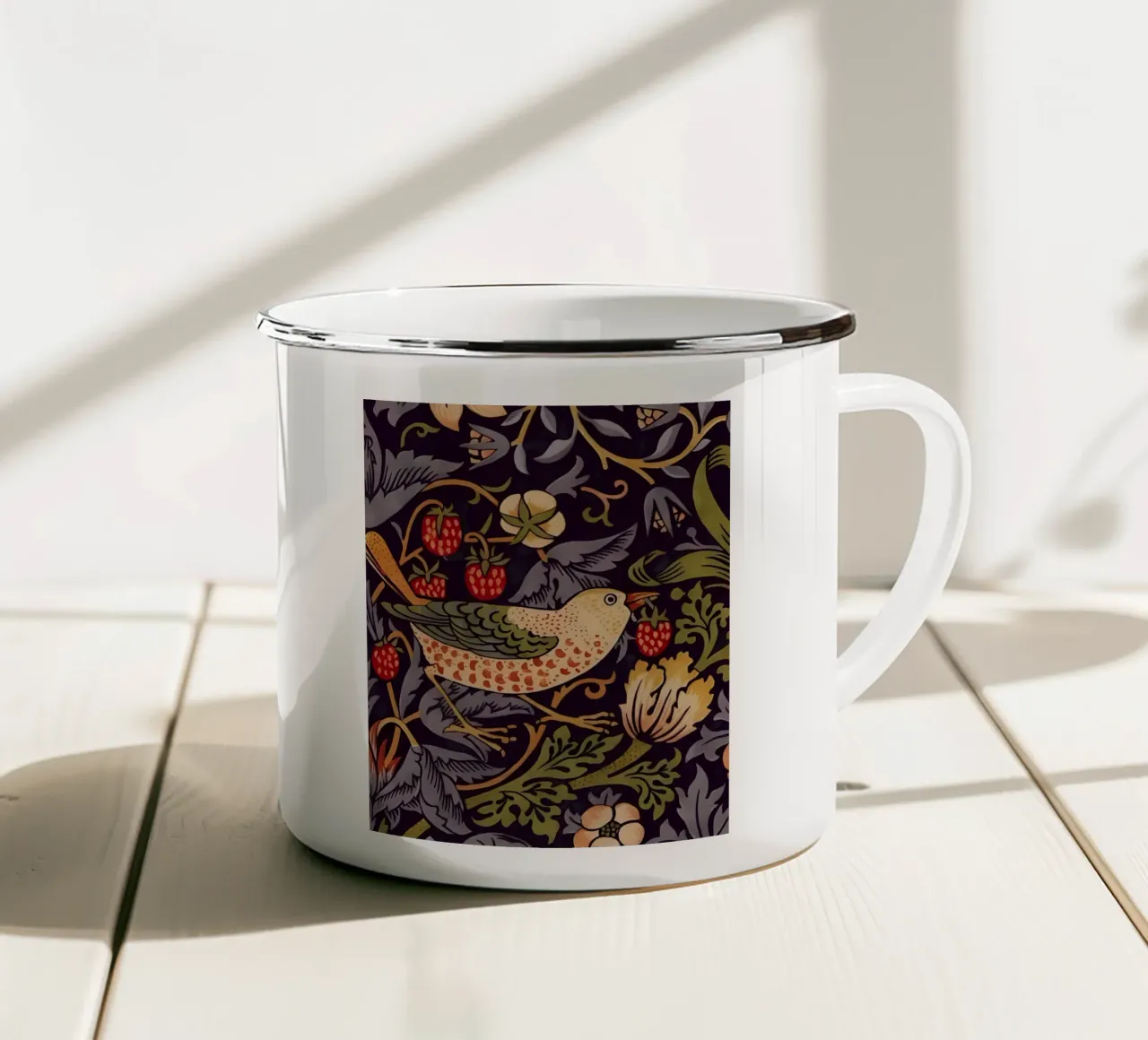 William Morris Ladro di fragole tazza in smalto da William Store