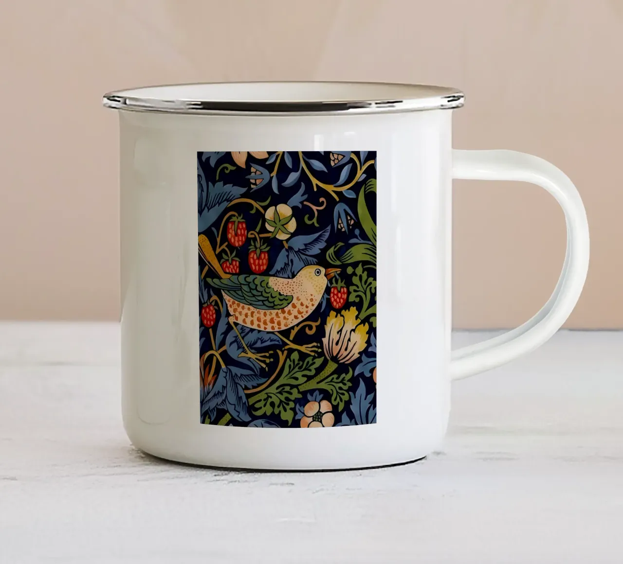 William Morris - Ladro di fragole tazza in smalto da William Store