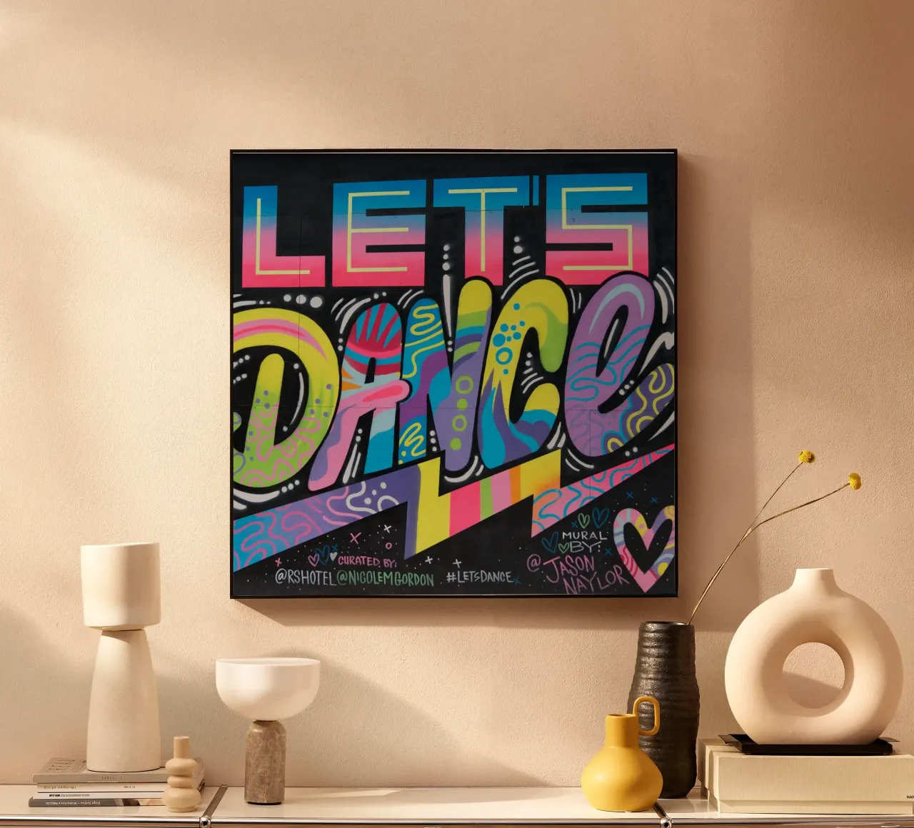 Graffiti Dance plexiglass da Flo Klein