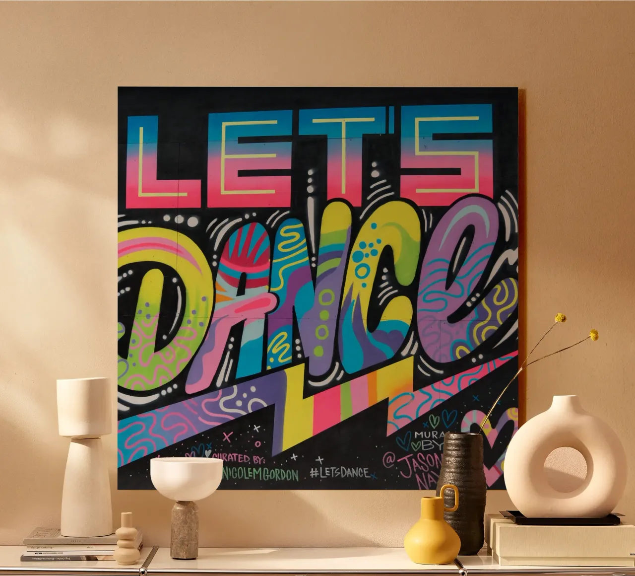 Graffiti Dance plexiglass da Flo Klein